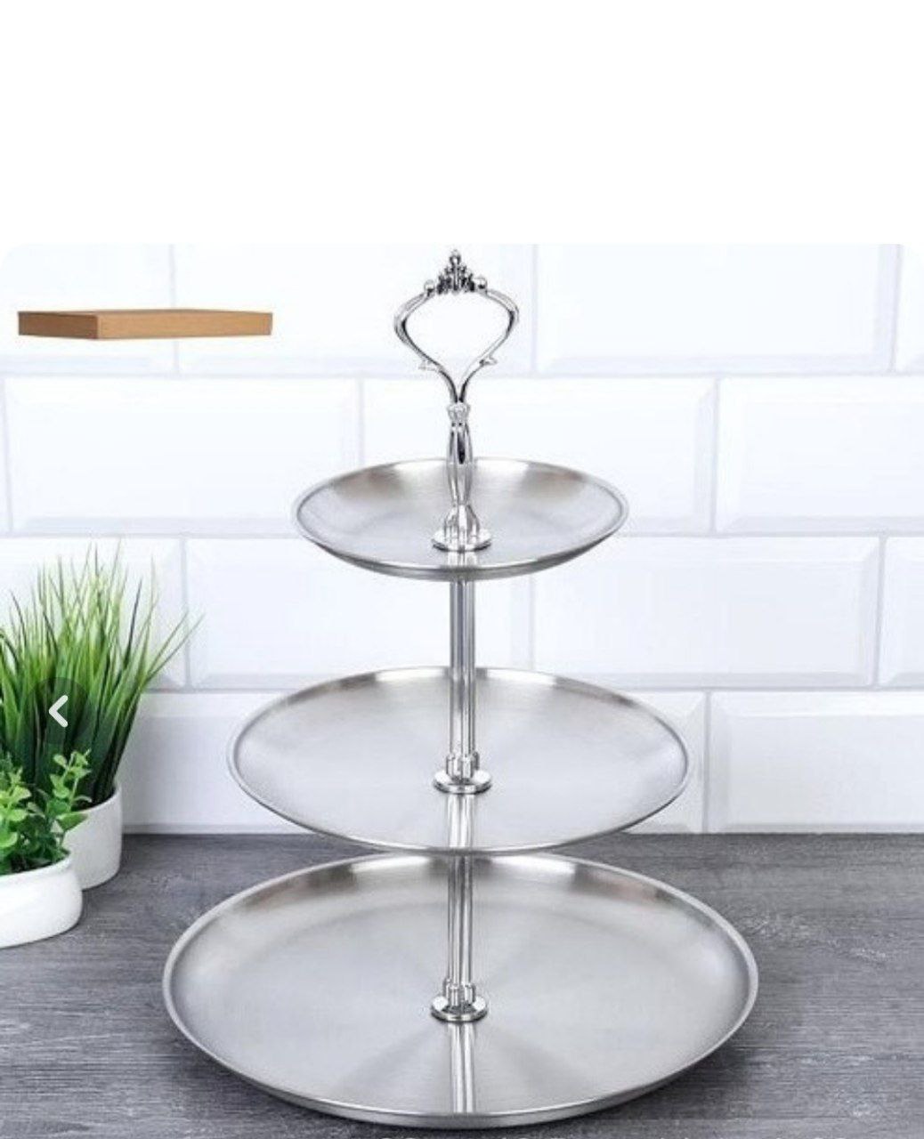 شیرینی‌خوری استیل 3 طبقه