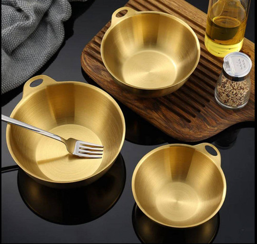 کاسه تک دسته طلایی