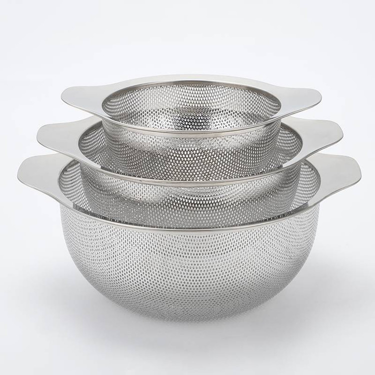 آبکش استیل در ۳ سایز