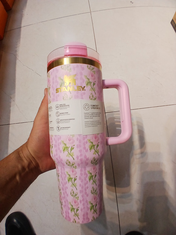تراول ماگ استندلی طرح دار اورجینال 1.18 لیتری جعبه کادویی گرید A